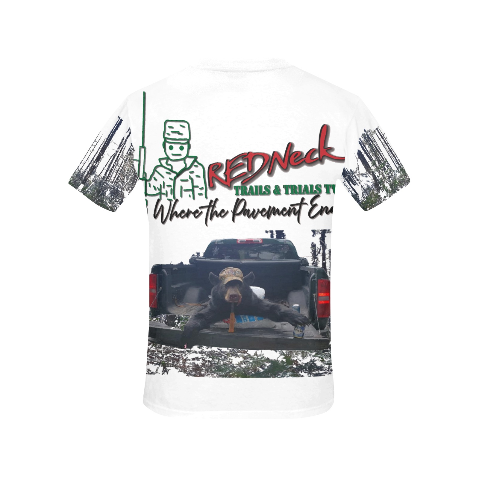 Men's Friend Bear Crew Neck T-Shirt - Image 4