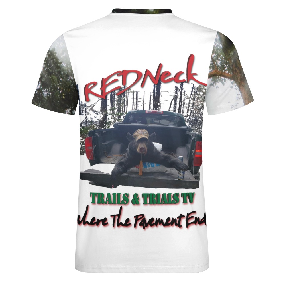 RedNeck Bear Men's Cotton T-shirt - Image 2