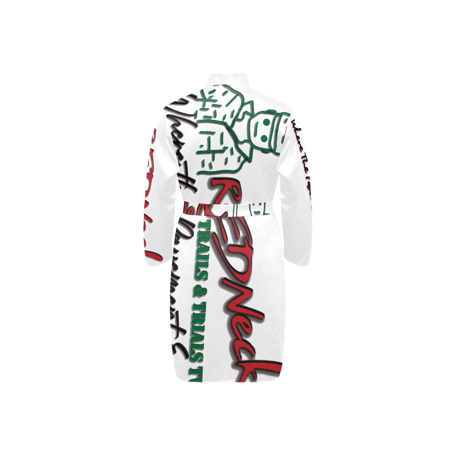 Men's Long Sleeve Belted Night Robe - Image 4