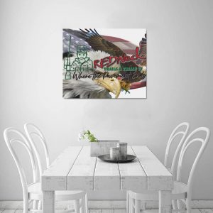 Redneck Trails & Trials Tv Frame Canvas Print 24"x20" Made in the USA