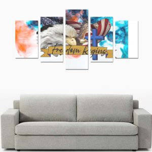 Freedom Regins Canvas Wall Art Prints (No Frame) 5-Pieces/Set C
