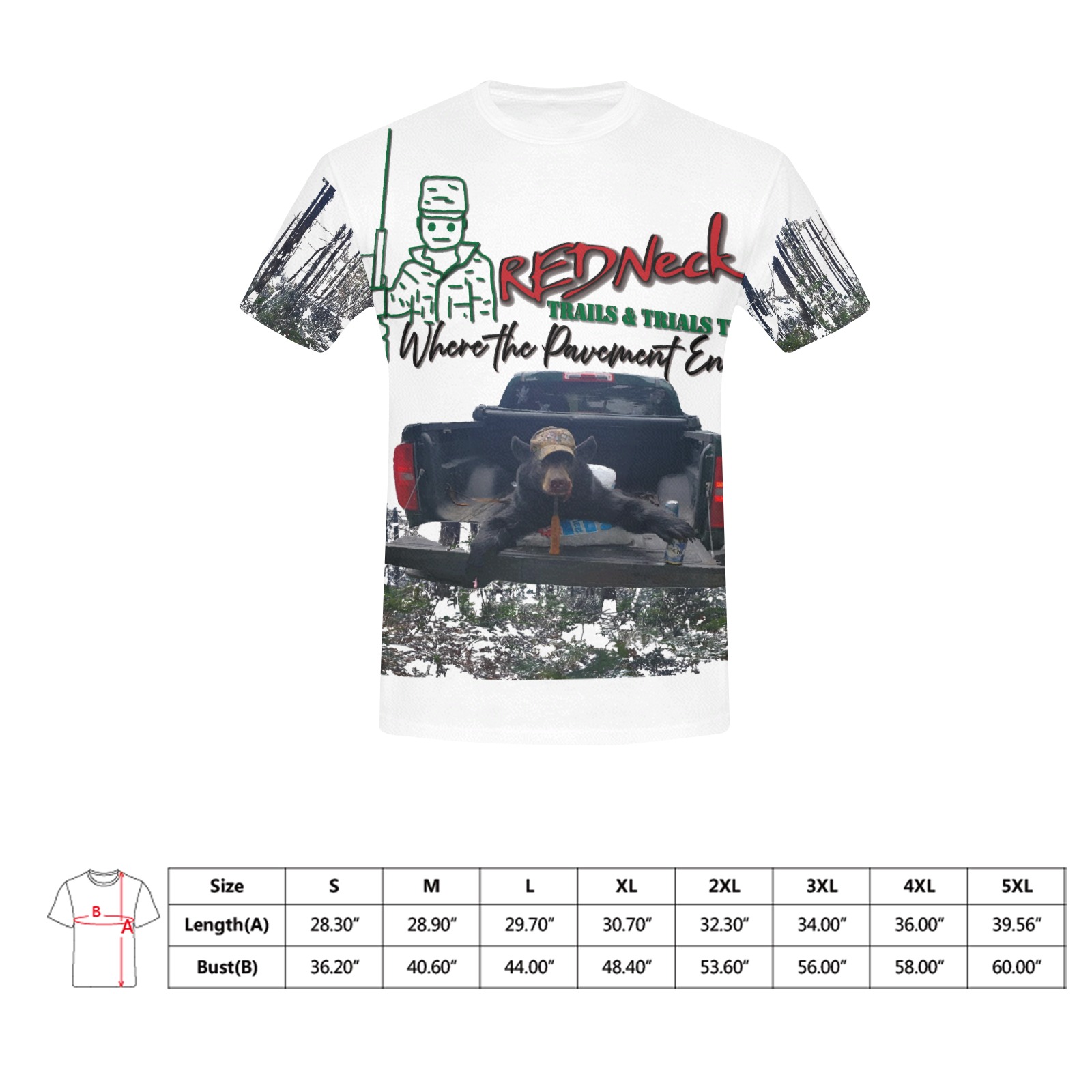 Men's Friend Bear Crew Neck T-Shirt - Image 5