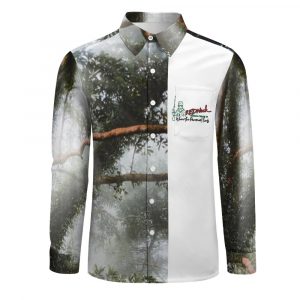 Peach Velvet Casual One Pocket Long Sleeve Shirt